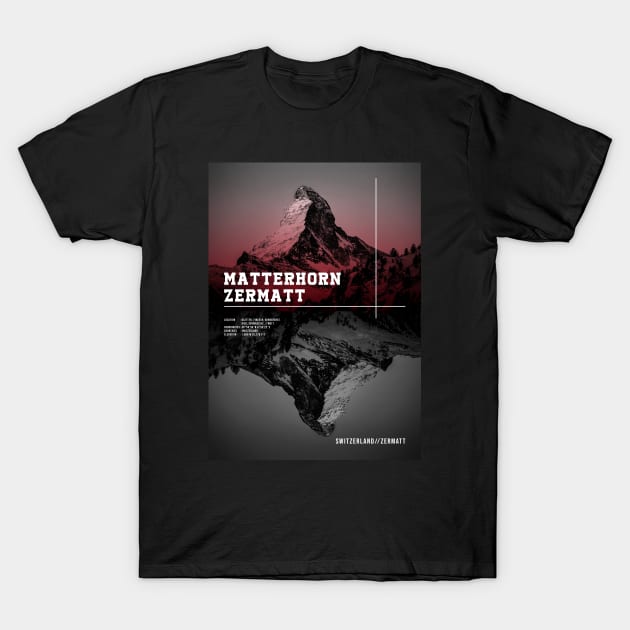 MATTERHORN ZERMATT WIKIPEDIA T-Shirt by Trangle Imagi